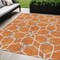 Edge Collections - 5' x 8' - Orange - Geometric Indoor Outdoor Area Rug - 1 Piece